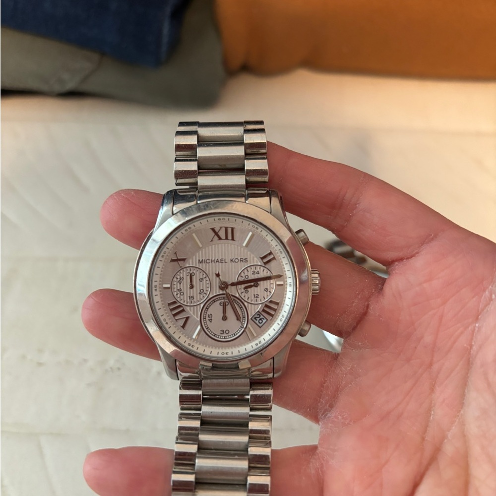 Michael Kors Silver Chronograph Watch